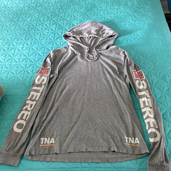 TNA long sleeve hooded tee - Picture 1 of 4
